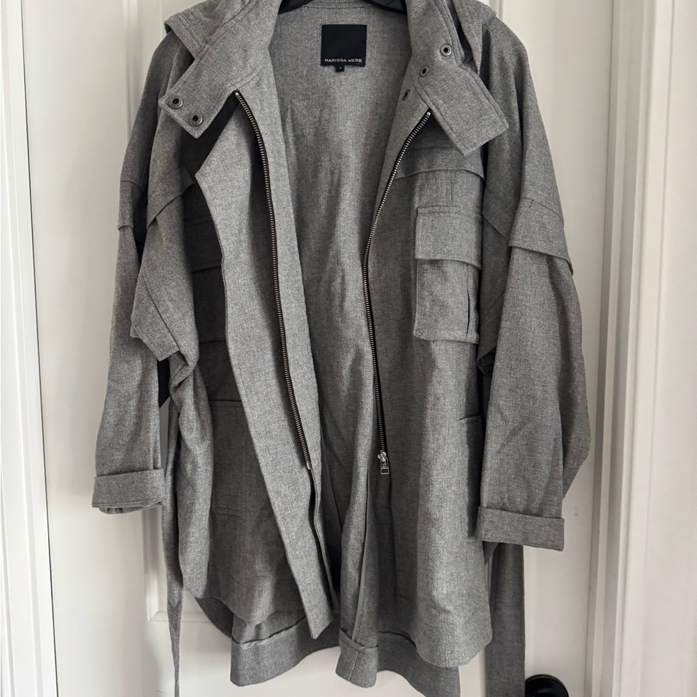 Marissa Webb Gray Military Field Jacket